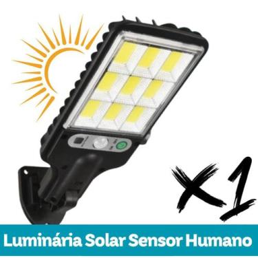 Imagem de Luminária Solar com Sensor de Movimento Jardim, Quintal, Varanda - HCX