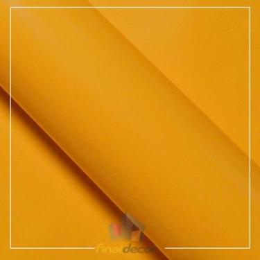 Imagem de Vinil Adesivo Amarelo Ouro 0,50 Largura x 1,0 Metro de Comprimento - F