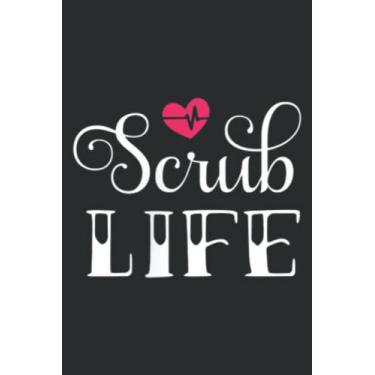 Imagem de Funny Tattoo Style Scrub Life for Nurses Frontline Workers: Undated Daily Planner: Set Goals, Plans, And Schedules Monthly, Weekly, And Daily (6" x 9"), 100 Pages