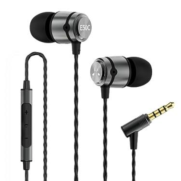 Imagem de SoundMAGIC Fones de ouvido com fio E50C com microfone, monitor de orelha, fones de ouvido de alta fidelidade, bom isolamento de ruído, ajuste confortável, bronze metálico