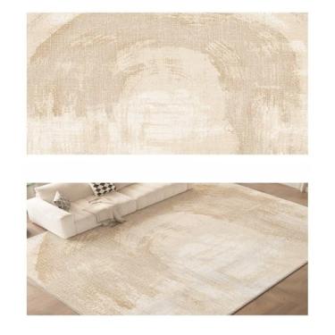 Imagem de Tapete Bege Abstrato Creme Sala de Estar Tapetes Decorativos de Luxo Tamanho Grande Tapete Fácil de Limpar Sofá Quarto Tapetes, AX044,3,I,200X250CM