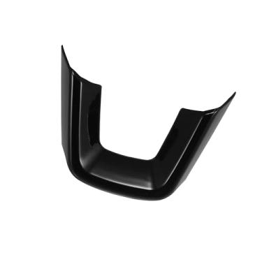Imagem de Hihaha Capa de volante Honda Civic 11ª geração 2022 Consoles centrais de acabamento de moldura tipo U para Sedan Hatchback LX EX EX-L Sport Touring ABS à prova de suor preto brilhante material durável