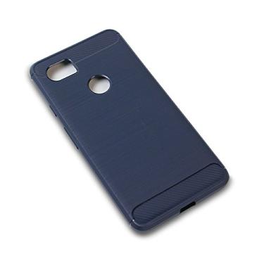 Imagem de Capa para Google Pixel 2 XL, capa Pixel2 XL, capa fina de absorção de choque de fibra de carbono Cruzerlite para Google Pixel 2 XL (2017), Azul