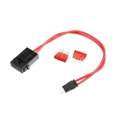 Imagem de A ABSOPRO Kit de fusível adaptador de mini fusível de 32 V com 2 peças de fusível estilo lâmina 10A para carros barcos item de substituição