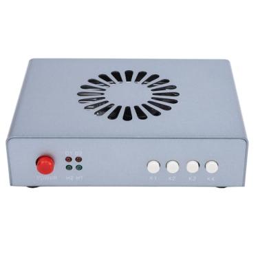 Imagem de Sintetizador HDMI, adaptador 2K 144Hz, fusor, 2 entradas HDMI, fusor de exibição de entrada de sinal duplo, sobrecamada de interface multimídia HD, combinador HDMI, para videoconferência