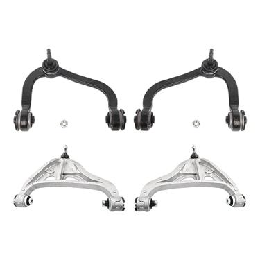Imagem de PM Auto Conjunto de 4 juntas esféricas do braço de controle superior e inferior dianteiro para Lincoln Mark LT 2006-2008, Ford F-150 2004-2008