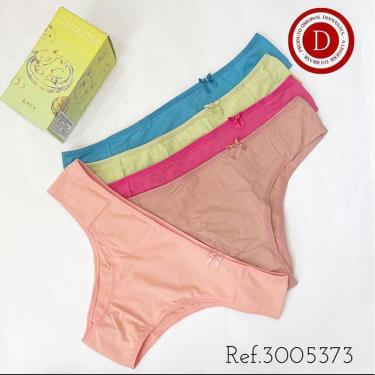 Imagem de Kit 5 Calcinhas em Microfibra Diamantes Lingerie