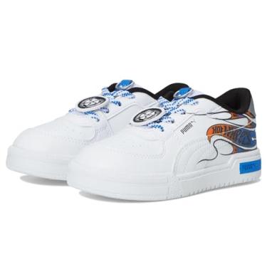 Imagem de PUMA Tênis infantil unissex Ca Pro Hot Wheels com fecho alternativo (infantil), Puma Branco/PUMA Team Royal, 18