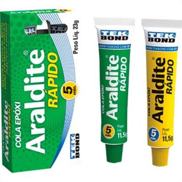 Imagem de Tek Bond Araldite Rapido 23Gr (05 Minut) - Kit C/6 Pc