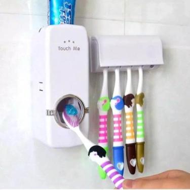 Imagem de Suporte Para Escova Dispenser De Pasta De Dente Automático - Fun Tech