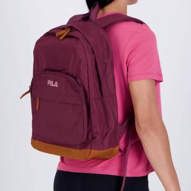 Imagem de Mochila Fila Suede Vinho, Único