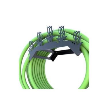 Imagem de Suporte Enrolador De Mangueira De Jardim Tulipa Preto - FassinShop