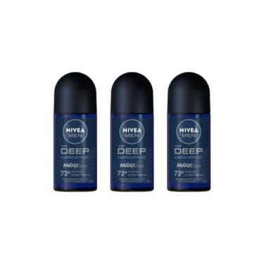 Imagem de Desodorante Roll-On Nivea 50Ml Men Deep Carvao Ativado-3Un