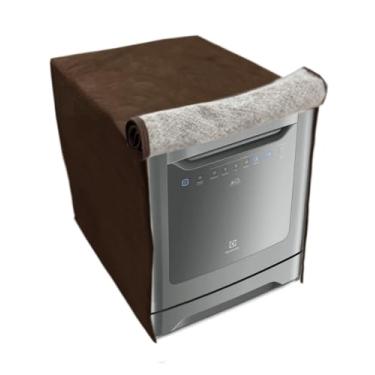 Imagem de CAPA PARA LAVA LOUÇAS ELECTROLUX 8 SERVIÇOS IMPERMEÁVEL FLEX (Marrom)