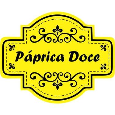 Imagem de Cartela tempero 63 etiquetas adesivo auto colante rotulo 5x4 cm a prov