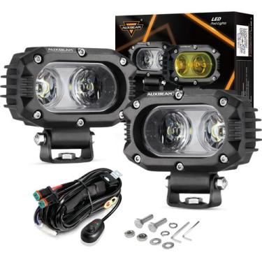 Imagem de Pods de luz LED Auxbeam 4 polegadas 60 W quadrados Offroad 2 unidades