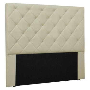 Imagem de Cabeceira Estofada Cama Box Casal Tânia 140cm Corano Bege