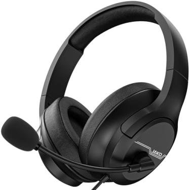 Imagem de Fone de ouvido para jogos para Xbox One, PS5, PS4, PC, Sega Game Gear e outros dispositivos com conector de áudio de 3,5 mm, Plug and Play, fones de ouvido para jogos para Nintendo Switch com