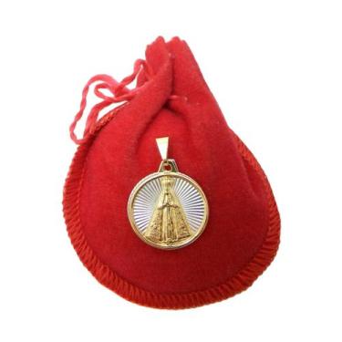 Imagem de Pingente Nossa Senhora Aparecida Folheado Ouro 18k Pi104 - WNBIJOUTERI