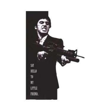 Imagem de Tony Montana Scarface Movie Poster Pintura Em Tela Arte De Parede Para