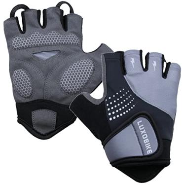 Imagem de LuxoBike Luvas De Ciclismo Mountain Bike Para Homens, Absorção Impacto, Acolchoadas Em Gel Sbr, Palma Antiderrapante, Ultra Respirável, Specialized Masculino Ciclismo, Mtb, Estrada