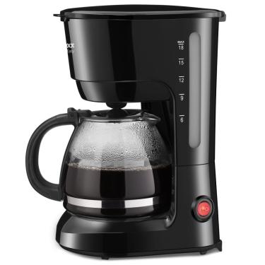 Imagem de Kit Cafeteira Elétrica 18 Xícaras PCA018 com Sanduicheira Grill PSD121 e Mini Processador PMP431 Lenoxx Preta 127V