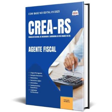 Imagem de Apostila Crea Rs 2025 - Agente Fiscal - Apostilas Opção