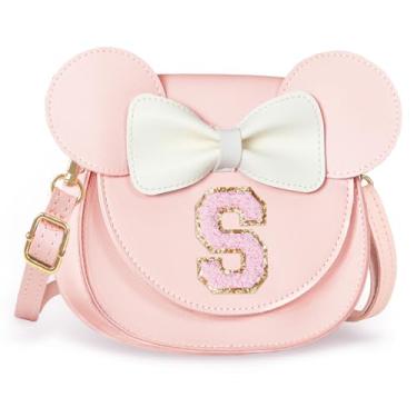 Imagem de Aganmi Linda bolsa tiracolo para meninas 2, 3, 4, 5, 6, 7, 8 anos, presente de aniversário, carteira infantil, rosa, 7.1*6.7*3.1in (18*17*8cm), P