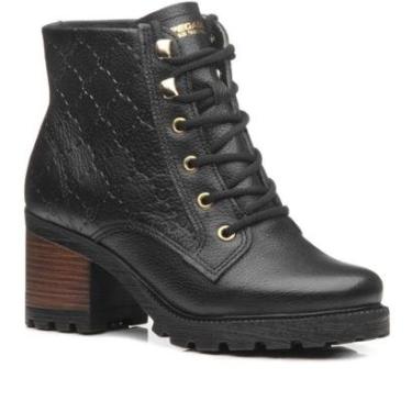 Imagem de Coturno Pegada Feminino em Couro Preto 281305-05-Feminino