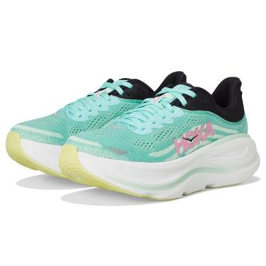 Imagem de HOKA Tênis feminino Bondi 9, Azul cintilante/menta fluorita, 8 Wide