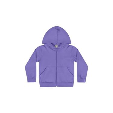 Imagem de Jaqueta Básica em Molecotton para Menina Quimby, Roxo, 14