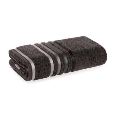Imagem de Toalha De Banho Lumina Fio Penteado Max Karsten Carbono/cinza