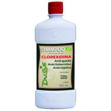 Imagem de Shampoo clorexidina caes gatos condicionador 2 em 1 - 500ml - Dugs