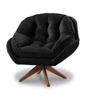 Imagem de Poltrona Decorativa Verona Com Base Giratória Suede