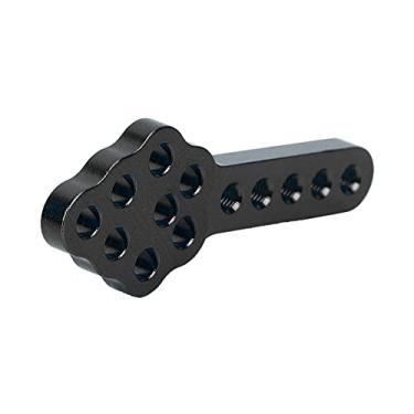 Imagem de Drfeify Convenientes 2pcs de Amortecedor de Amortecedores, Abordagem de Amortecedor de Substituição para Carros de Rastreador RC, Liga de Alumínio, Vermelho/prata/preto/azul (Preto)