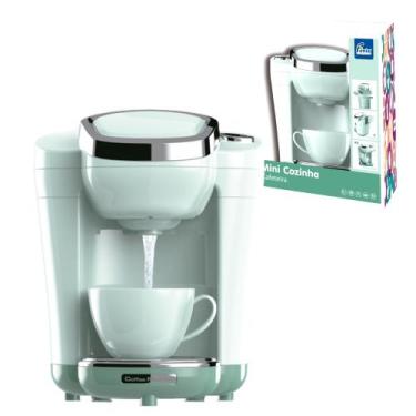 Imagem de Mini Cafeteira Cozinha Com Luz E Som Sai Água De Verdade - Fenix Brinq