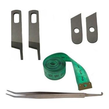 Imagem de Faca Faquinha Cortar Tecido Overloque Ultralock Singer 2 Pares - LMX