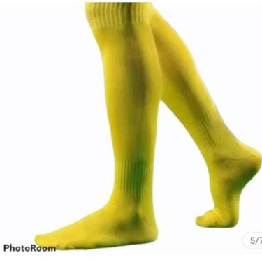 Imagem de 6 Pares Meiao de Futebol Infantil Jogador Profissional Meia de Futebol