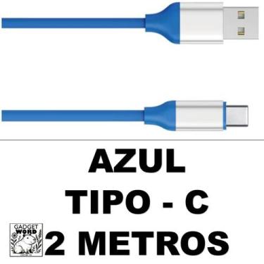 Imagem de Cabo 2 Metros Carregador Silicone 1 e 2 Metros Colorido Iphone V8 e Ty