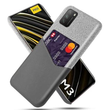 Imagem de Capa para Xiaomi Redmi 9T 4G,Tela e tampa de couro PU,Antideslizante,360°cobertura completa à prova de choque com 1 slot de cartão atrás,Prevenção de queda-Gray