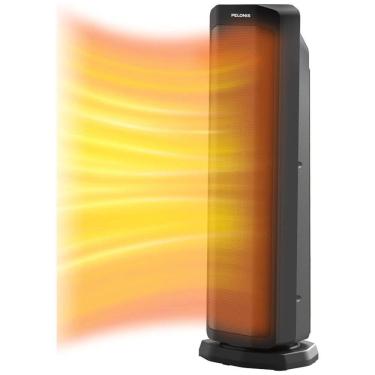 Imagem de Aquecedor Elétrico com Termostato Programável e Controle Remoto, 110V 1500W, Pelonis, Preto