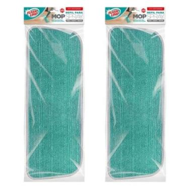 Imagem de Kit 2 Refil MOP Spray e Fit Vassoura Rodo Original Flash Limp RMOP7800