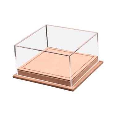 Imagem de YIJU Expositor para Carrinhos de Brinquedo Escala 1:64, Proteção Contra Poeira, Dimensões 5x4,8x2,6 Polegadas, Rosa claro