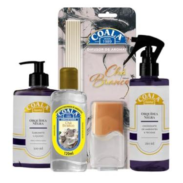 Imagem de Coala Home Kit Cha branco, Sabonete Líquido 500ml, Odorizante 200ml, Difusor Chá Branco 100ml, Limpador Concentrado 120ml