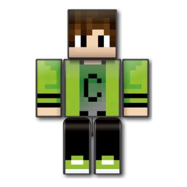 Imagem de Boneco Cadres 25 Cm Mine Articulado Youtuber Craft - ALGAZARRA