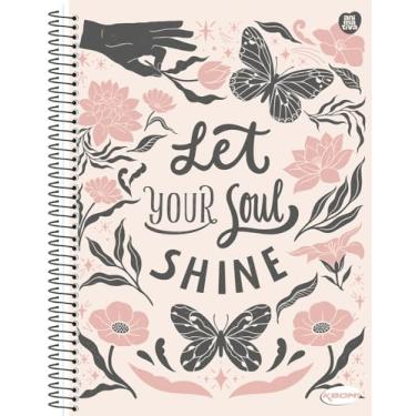 Imagem de Caderno Universitário Animativa, 1 Matéria, Capa Dura, Kbom Feminino, 96 Folhas, Pacote com 4