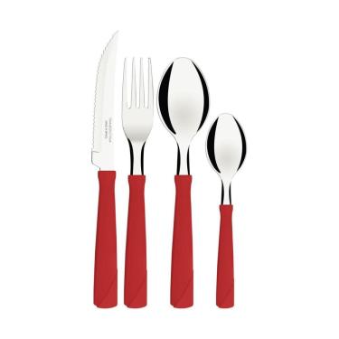 Imagem de Faqueiro New Kolor Polipropileno Colorido e Aço Inox 24 Peças Tramontina