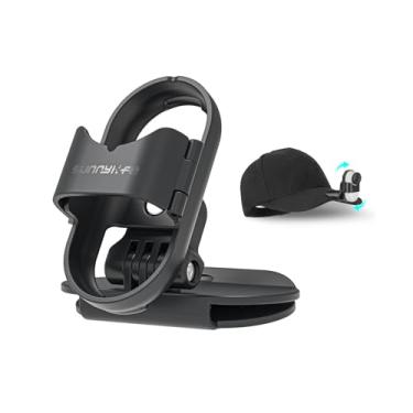 Imagem de FlySimple Suporte de clipe de chapéu para Insta 360 GO 3S braçadeira vertical horizontal ajustável para câmera POV Vlog suporte para acessórios Insta 360 GO 3S