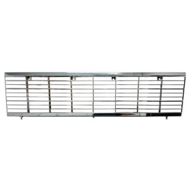 Imagem de Grade Frontal Radiador Opala Caravan Preta Friso Cromado