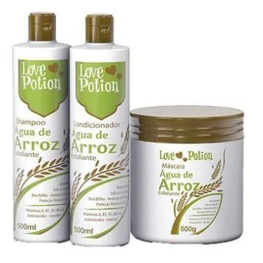 Imagem de Kit Para Hidratação Profunda Capilar Água De Arroz - Love Potion